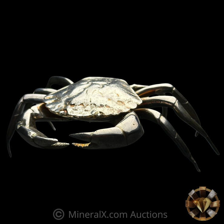 6.52oz & 1.68oz Engelhard Spain Exceedingly Rare Crab 999 Pure Silver ...
