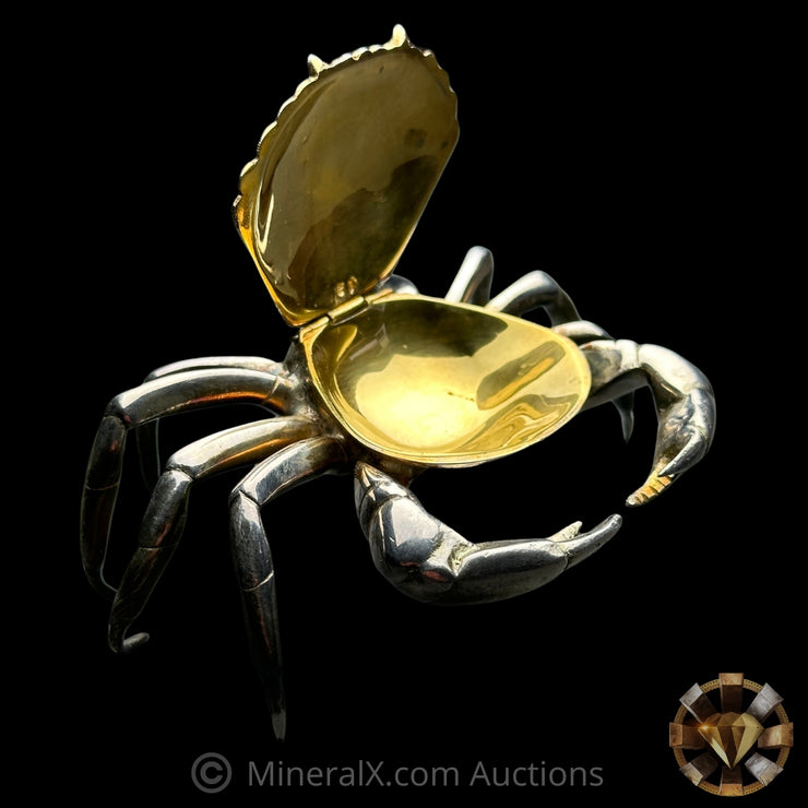 6.52oz & 1.68oz Engelhard Spain Exceedingly Rare Crab 999 Pure Silver ...
