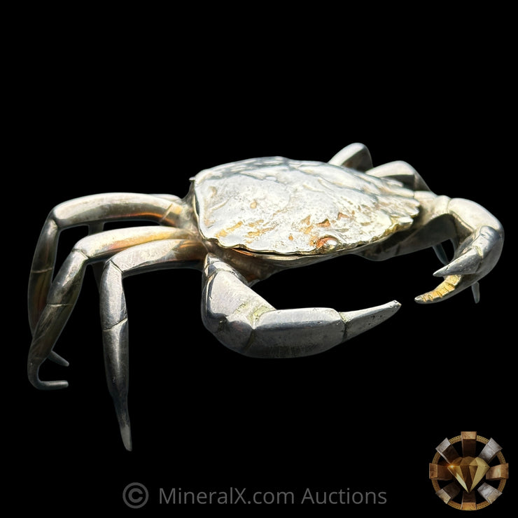 6.52oz & 1.68oz Engelhard Spain Exceedingly Rare Crab 999 Pure Silver ...