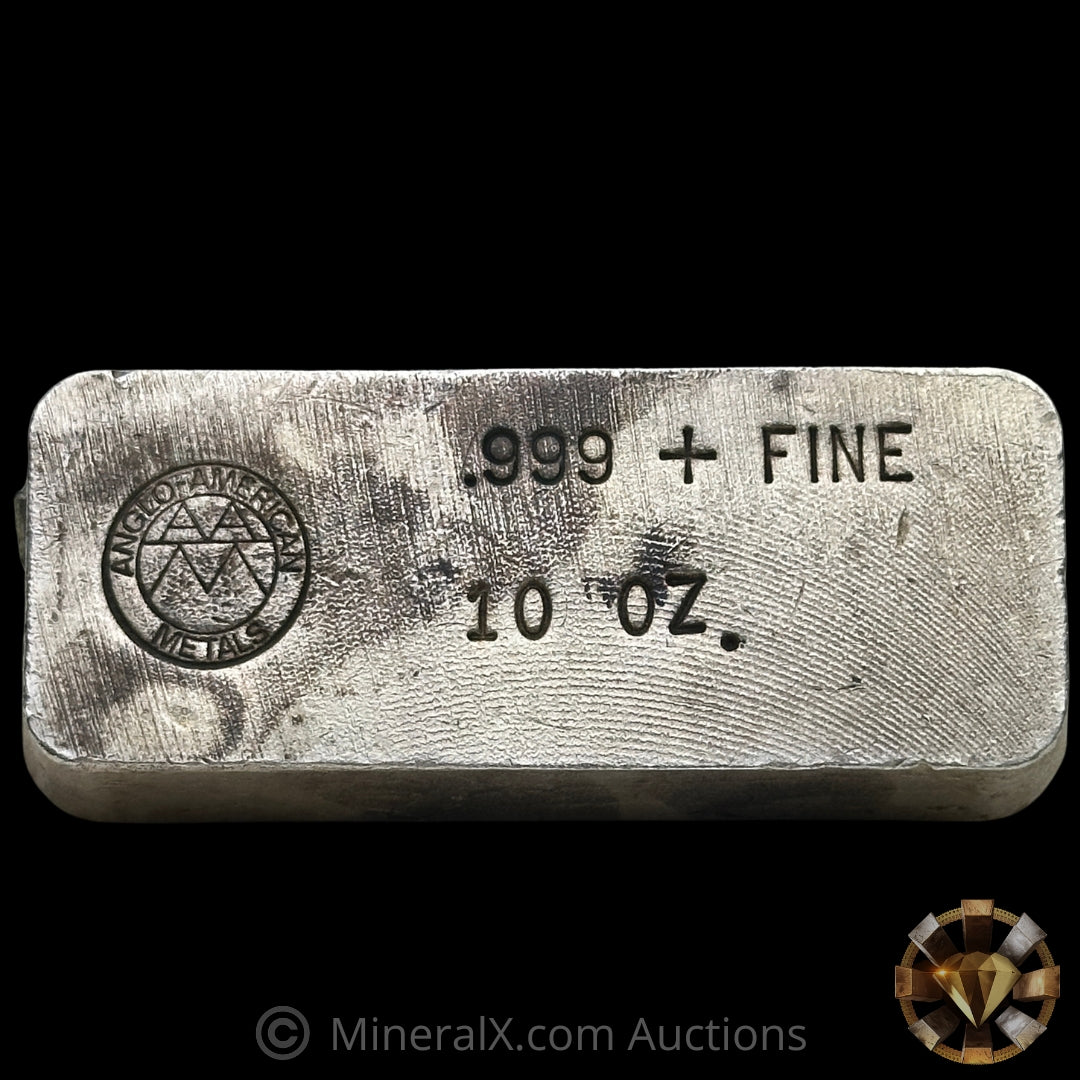 Angelo Silver 10oz Angelo American Metals Vintage Silver Bar – MineralX