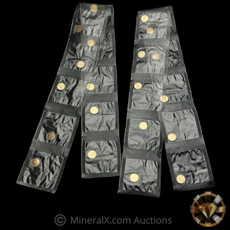 x20 1/20oz 1980 Nicholas L. Deak “Denationalization of Sound Money” Gold Standard Corporation Fractional Vintage Gold Coins in x2 Original Factory Sealed Strips of 10 (1oz Total Pure Gold)
