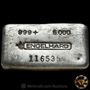 5oz Engelhard Bull Logo Vintage Silver Bar