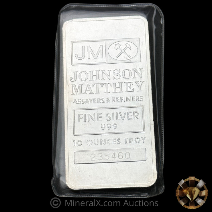 10oz Johnson Matthey JM Vintage Silver Bar
