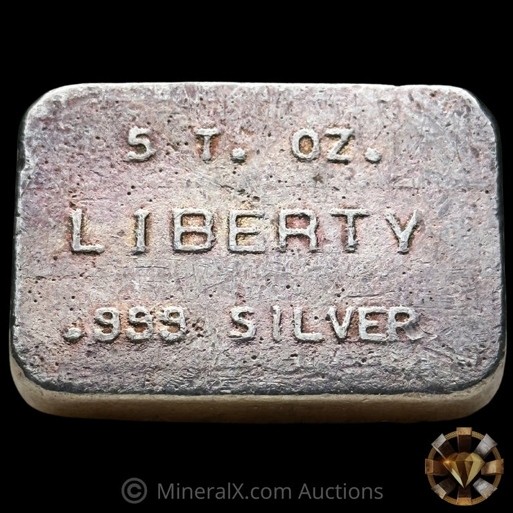 5oz Liberty Vintage Silver Bar