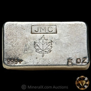 5oz Johnson Matthey JMC Vintage Silver Bar