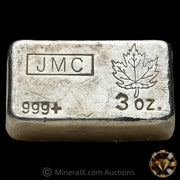3oz Johnson Matthey JMC Vintage Silver Bar