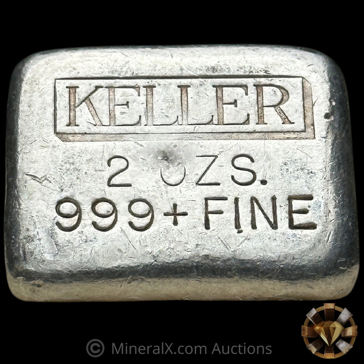 2oz Keller Vintage Silver Bar