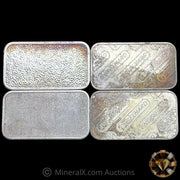 x4 1oz Engelhard Vintage Silver Art Bars