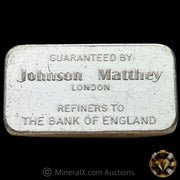 100g Johnson Matthey JM London National Bank of Commerce Seattle Vintage Silver Bar