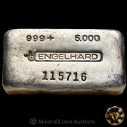 5oz Engelhard Bull Logo Vintage Silver Bar