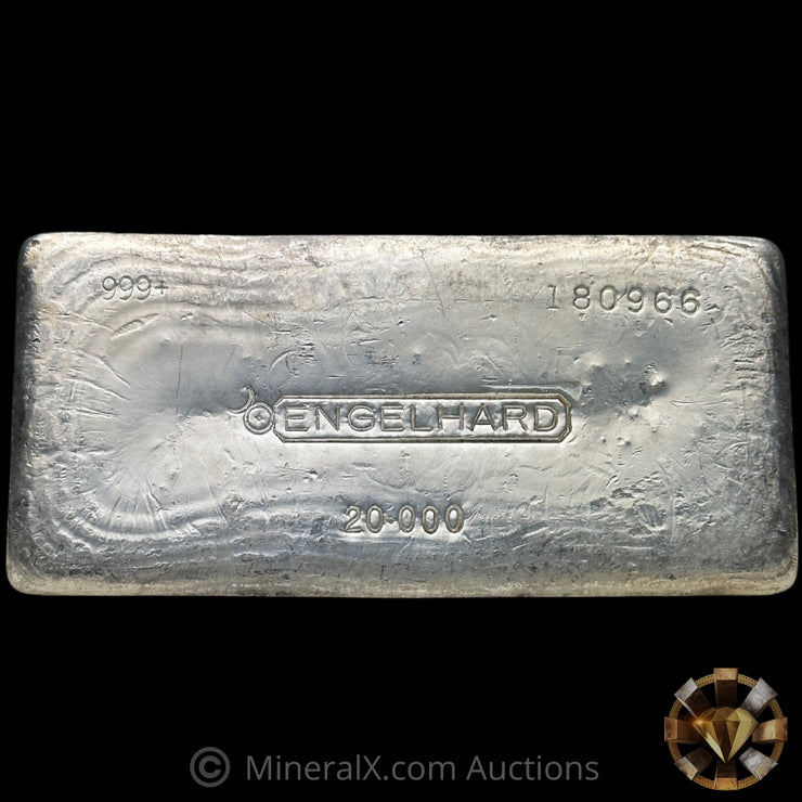 20oz Engelhard Bull Logo Vintage Silver Bar