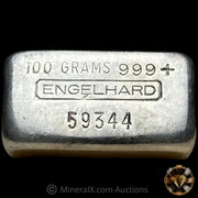 100 Grams Engelhard Vintage Silver Bar (100g / 3.215oz)