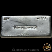 20oz Engelhard Bull Logo Vintage Silver Bar