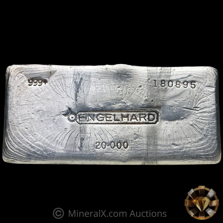 20oz Engelhard Bull Logo Scribbleback Vintage Silver Bar