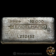 10oz Engelhard Bull Logo Vintage Silver Bar with Unique 1. Prefix Serial