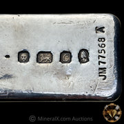 Kilo Johnson Matthey JM "Jubilee" Vintage Silver Bar with Multiple Unique London Hallmarks