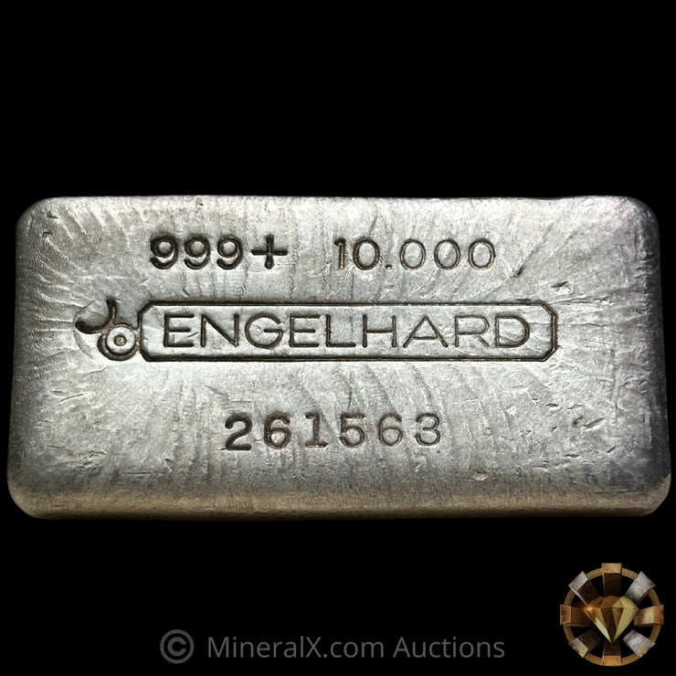 10oz Engelhard Bull Logo Vintage Silver Bar