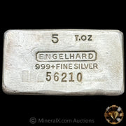 5oz Engelhard 7th Series "T.OZ" Vintage Silver Bar