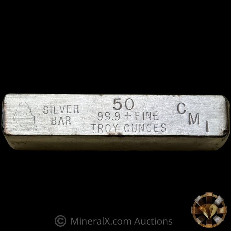 50oz CMI USS Constitution Vintage Silver Bar