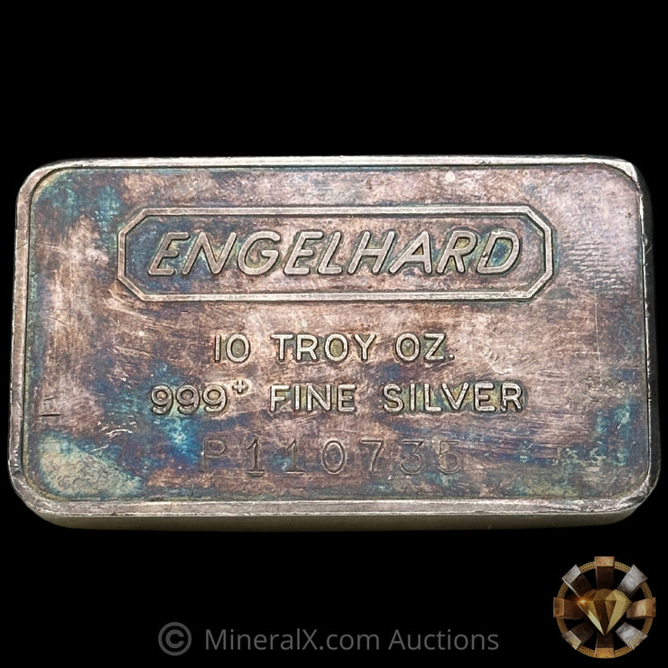 10oz Engelhard Vintage Pressed Silver Bar