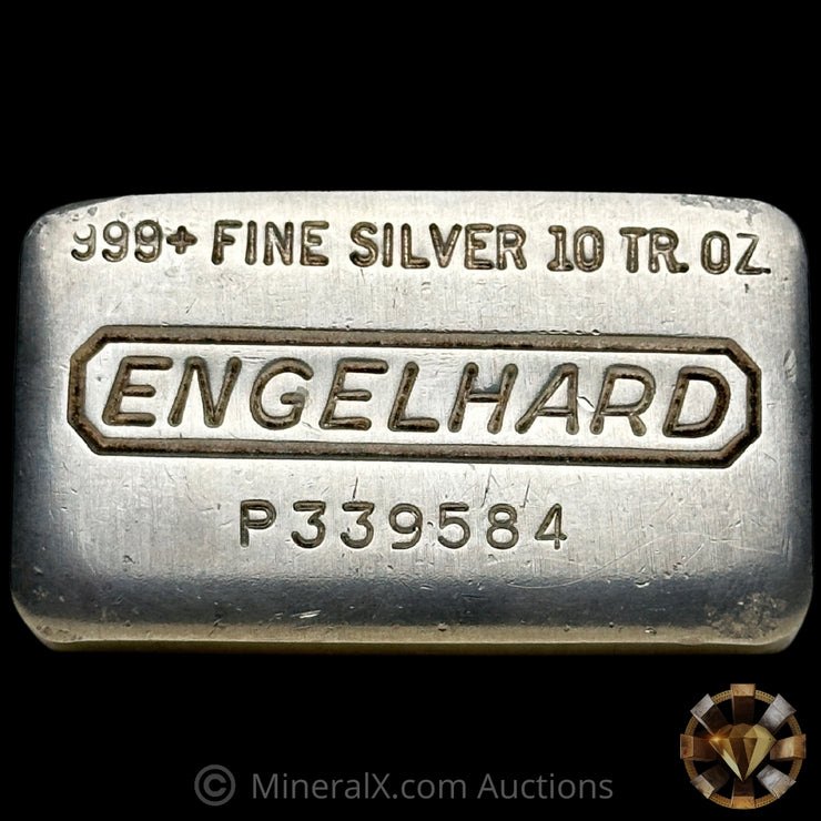 10oz Engelhard P Loaf Vintage Silver Bar