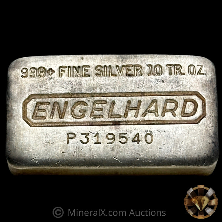 10oz Engelhard P Loaf Vintage Silver Bar