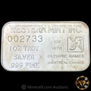 1oz Western Mint Inc Vintage Silver Art Bar