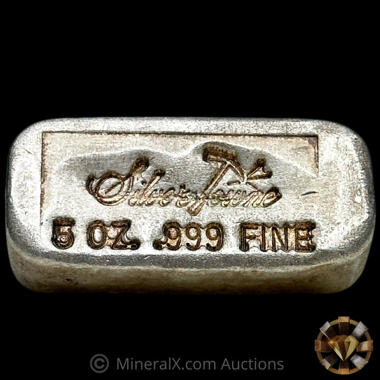 5oz Silvertowne Gridback Vintage Silver Bar With Inverted Serial