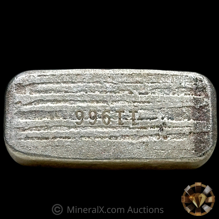 5oz Silvertowne Gridback Vintage Silver Bar With Inverted Serial