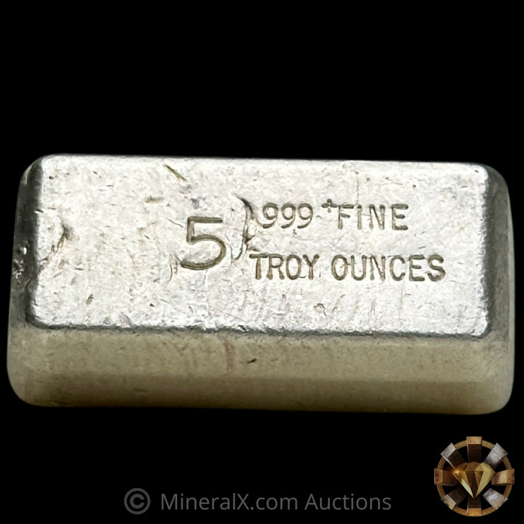 5oz No Hallmark Doyles Mint Mold Vintage Silver Bar