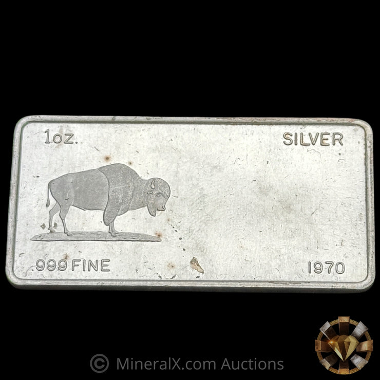 1oz 1970 W H Foster Vintage Silver Bar