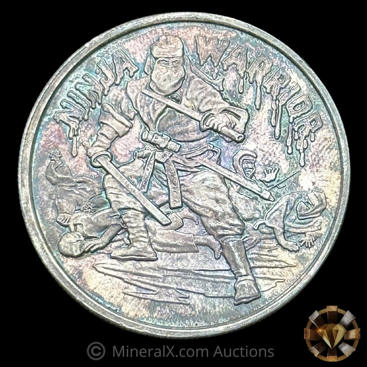 1oz Ninja Warrior Mythological Legends Vintage Silver Coin