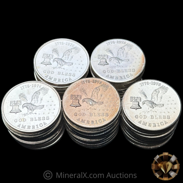x50 1oz 1976 Tri State Refining "God Bless America" Vintage Silver Coins