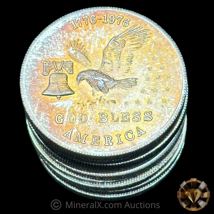 x10 1oz 1976 Tri State Refining "God Bless America" Vintage Silver Coins