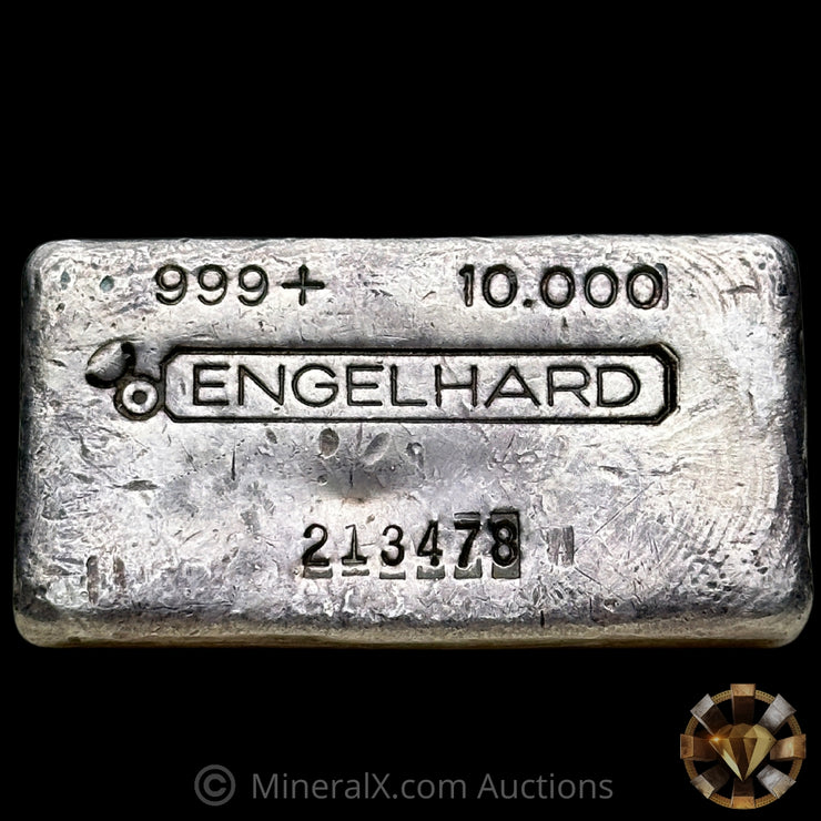 10oz Engelhard Bull Logo Vintage Silver Bar