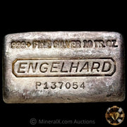 10oz Engelhard Waffleback Vintage Silver Bar With Reverse Convex Stampings