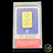 1/2oz Engelhard Vintage Gold Bar in Original Factory Seal