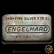 5oz Engelhard P Loaf Vintage Silver Bar