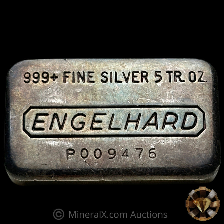 5oz Engelhard P Loaf Vintage Silver Bar