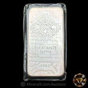 10oz 1982 Ranchers Exploration Escalante Mine Johnson Matthey JM Vintage Silver Bar In Original Seal