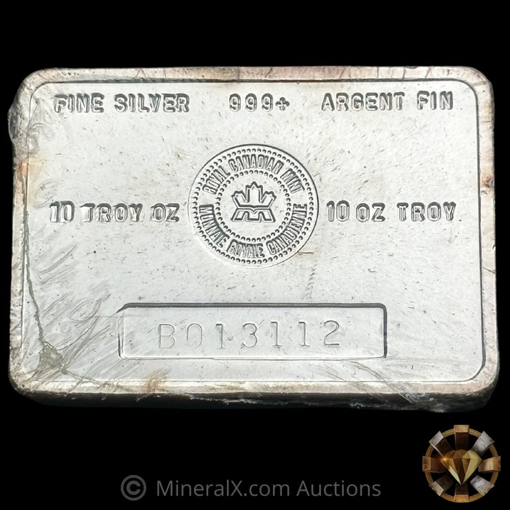 10oz The Royal Canadian Mint RCM Vintage Silver Bar In Original Seal