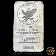 10oz Sunshine Mining Vintage Silver Bar