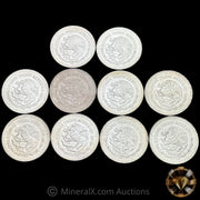 x10 1oz Gem BU Mexican Libertad Silver Coins