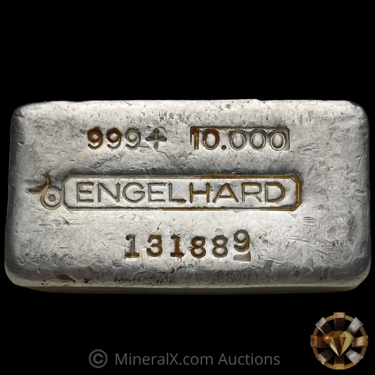 10oz Engelhard Bull Logo Vintage Silver Bar