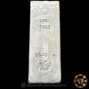 99.43oz 1980 Homestake Mining Company Vintage Silver Bar With Canvas Bag