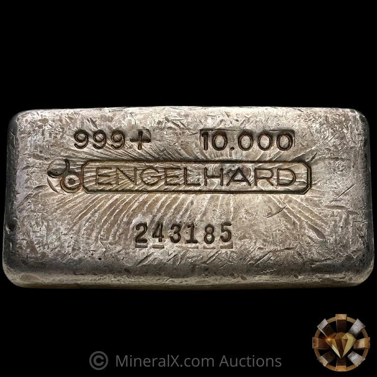 10oz Engelhard Bull Logo Vintage Silver Bar