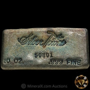 10oz Silvertowne Gridback Vintage Silver Bar