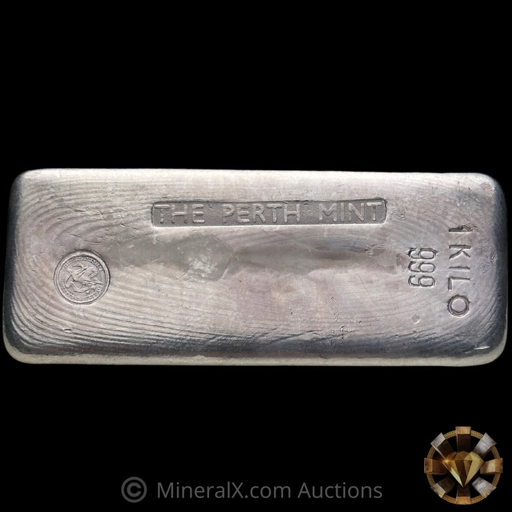 Kilo The Perth Mint Australia Vintage Silver Bar