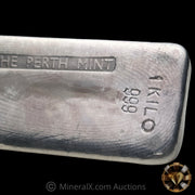 Kilo The Perth Mint Australia Vintage Silver Bar