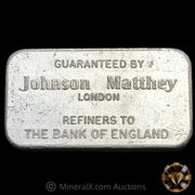 100g Johnson Matthey JM London National Bank Of Commerce Seattle Vintage Silver Bar